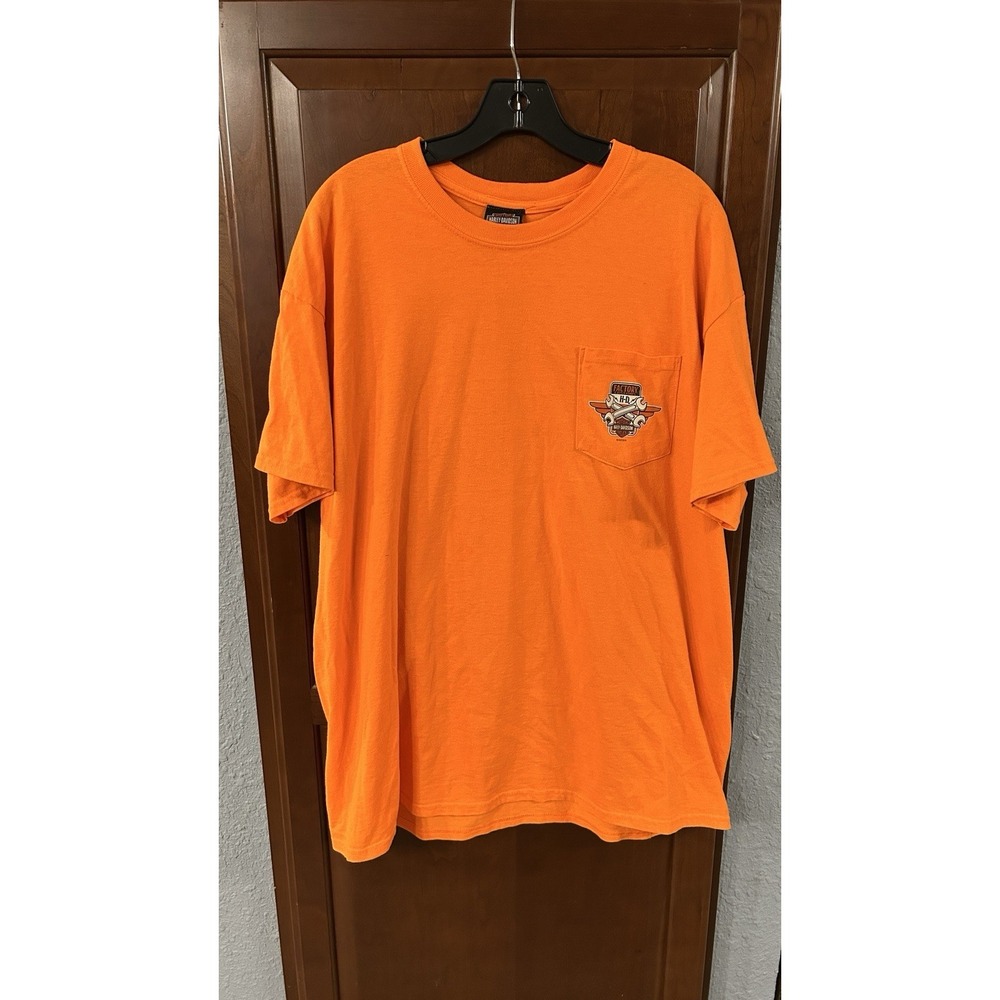 Harley Davidson Double-sided Graphic T Shirt Mens XL Orlando Florida Motorcycle